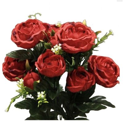 Red Colette Artificial Ranunculus Stake