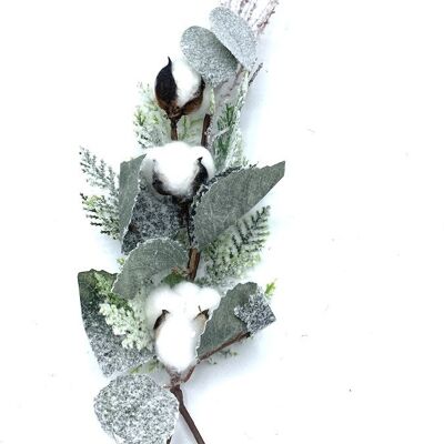 Rama de algodón nevado con hebilla Al. 48 cm