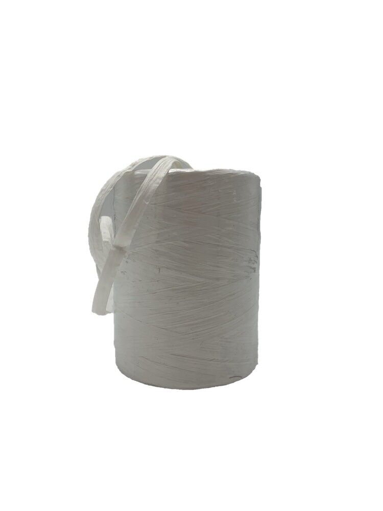 Rafia bianca naturale 7mm x200m