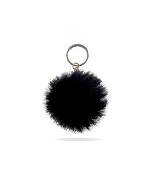 Mole Black PomPom Keychain