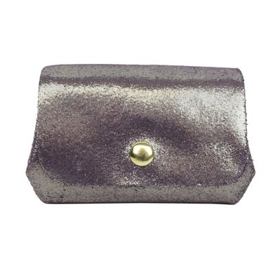 Split leather purse PMD2603D Purple