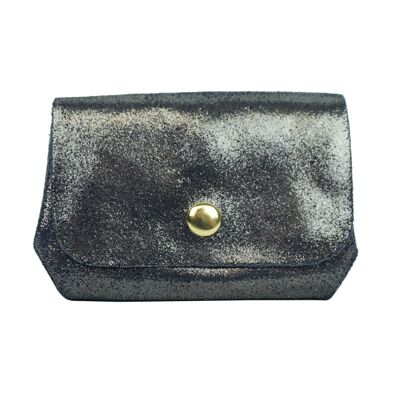 Split leather purse PMD2603D Navy