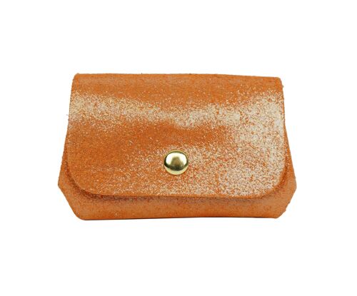 Porte-monnaie en croûte de cuir PMD2603D Orange