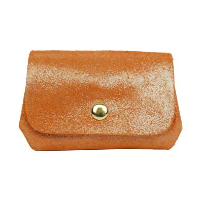 Porte-monnaie en croûte de cuir PMD2603D Orange