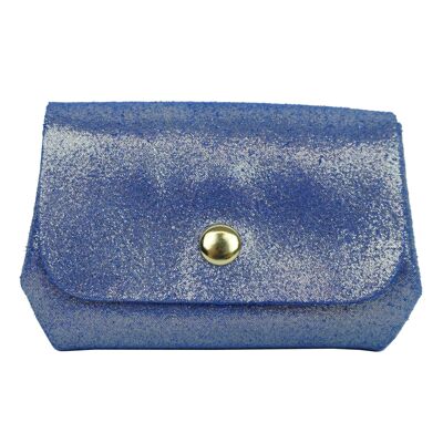 Split leather purse PMD2603D Blue