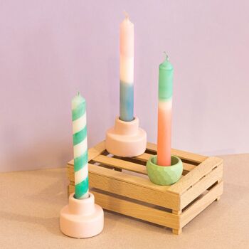 Mes bougies Dip Dye - Mint 2