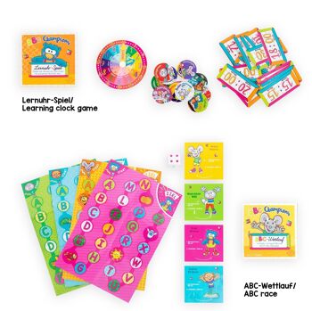 Mini-boîte de jeux éducatifs ABC CHAMPIONS, 6 assortis 3