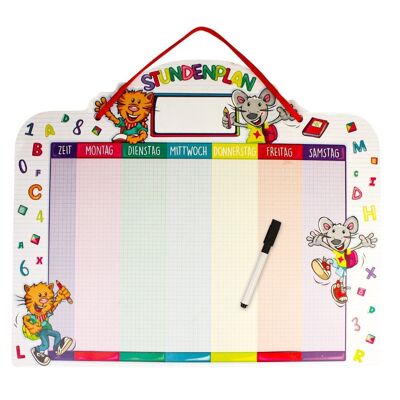 ABC FUN Do-It-Yourself Magnetic timetable, sorted 3 times