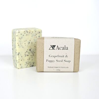 NEW Grapefruit & Poppy Seed Soap from Acala