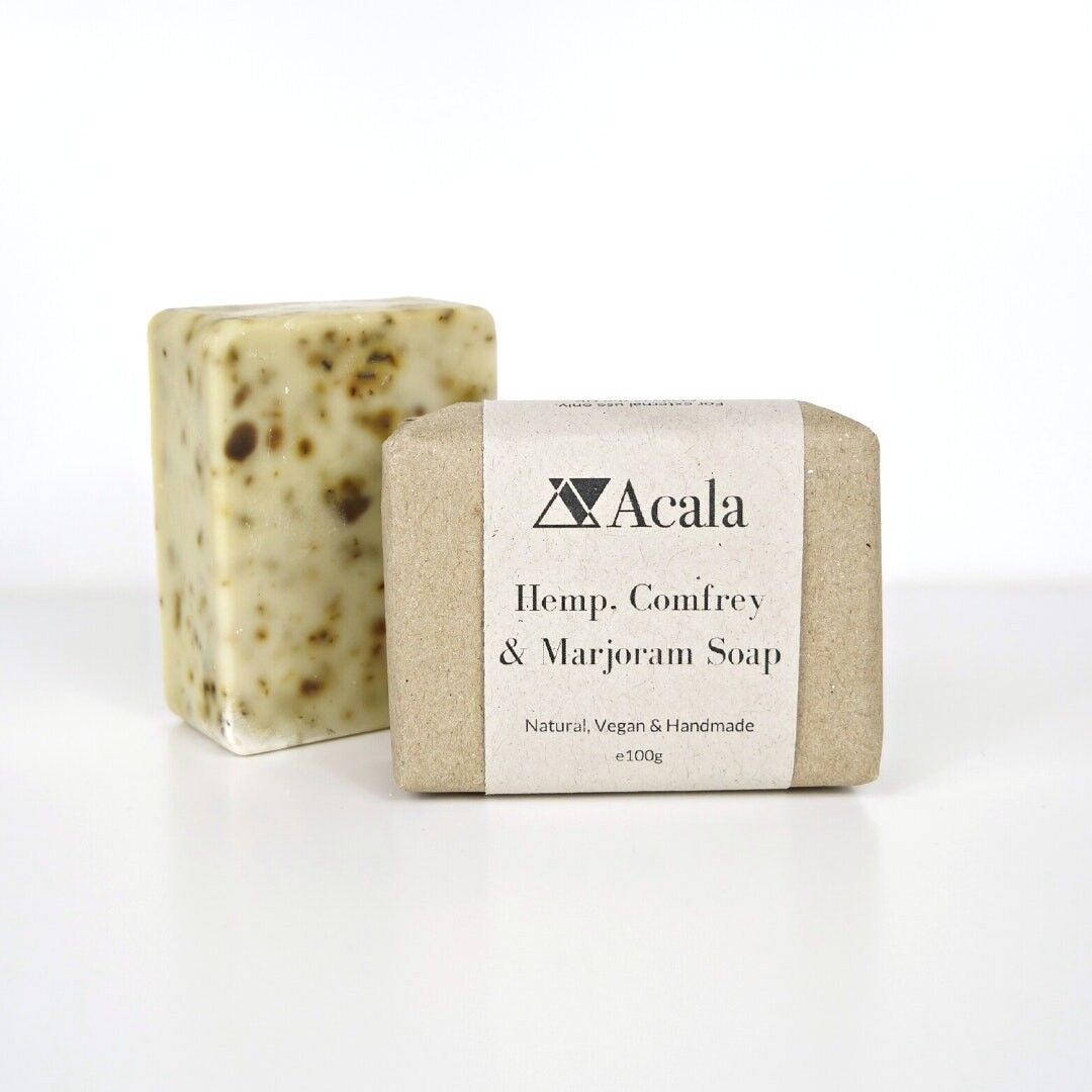 NEW Hemp, Comfrey & Marjoram Soap from Acala (100g)