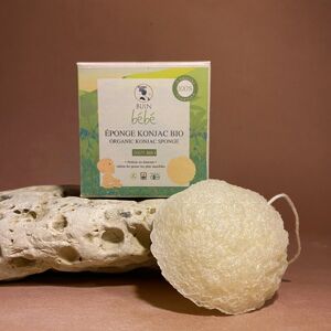 Eponge konjac BIO pour bébé 100% végétale et naturelle