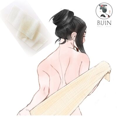 traditional Japanese washi exfoliating towel