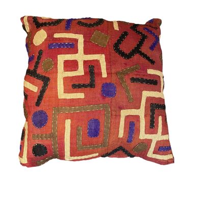 Cuscino Tessuto Africano Kuba 60x60 (02)