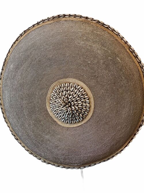 Cameroon Beaded Shield - L - 55cm - Gold