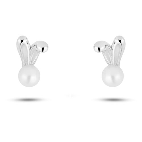 Bunny Ears Pearl Earrings