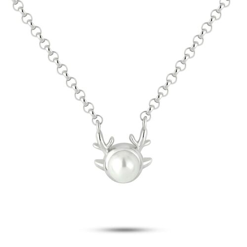 Reindeer Pearl Necklace