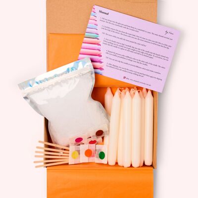 Kit DIY Dip Dye Bougies Citrouille Épice