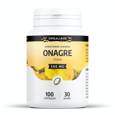 Onagra - 500 mg - 100 cápsulas de aceite