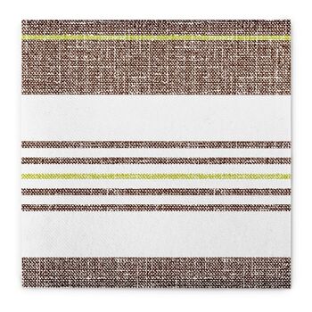 Serviette Big York marron kiwi en Linclass® Airlaid 40 x 40 cm, 50 pièces 1