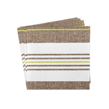 Serviette Big York marron kiwi en Linclass® Airlaid 40 x 40 cm, 50 pièces 3