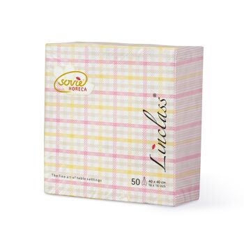 Serviette Emil en rose de Linclass® Airlaid 40 x 40 cm, 50 pièces 5