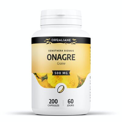 Onagra - 500 mg - 200 cápsulas de aceite