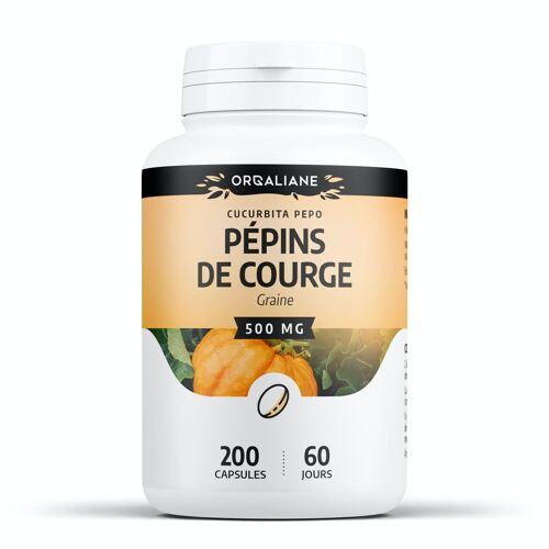 Pépins de Courge - 500 mg - 200 capsules d'huile