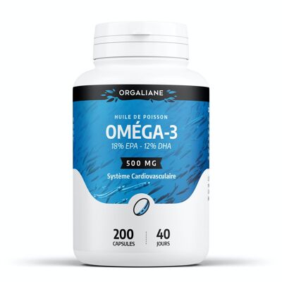 Omega 3 (18/12) - 500 mg - 100 cápsulas de aceite