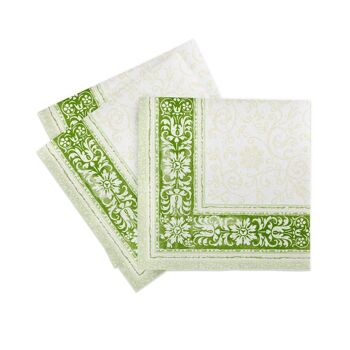 Serviette Lara en vert de Linclass® Airlaid 40 x 40 cm, 50 pièces 2