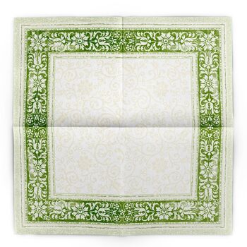 Serviette Lara en vert de Linclass® Airlaid 40 x 40 cm, 50 pièces 4