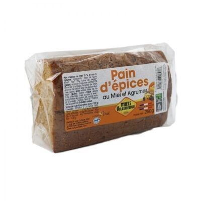 Pan de Jengibre con 25% Miel y Cítricos 250 g