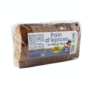 Pan de Jengibre 25% Miel e Higos 250 g