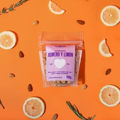 Rosemary and lemon flavored almonds 200g nut&me - Healthy snack