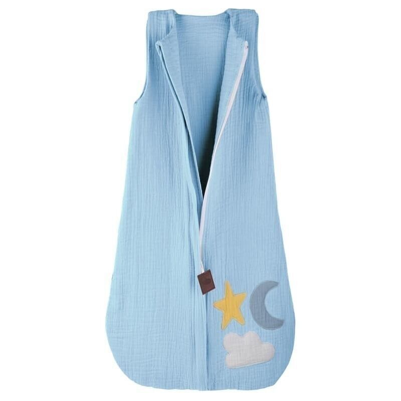 Hi Little One - Mussola a 2 strati Day & Night Baby Blue