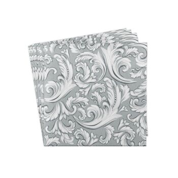 Serviette Cascade en gris de Linclass® Airlaid 40 x 40 cm, 50 pièces 3