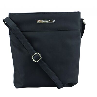 Stefano small shoulder bag upright format "light as a feather" in black