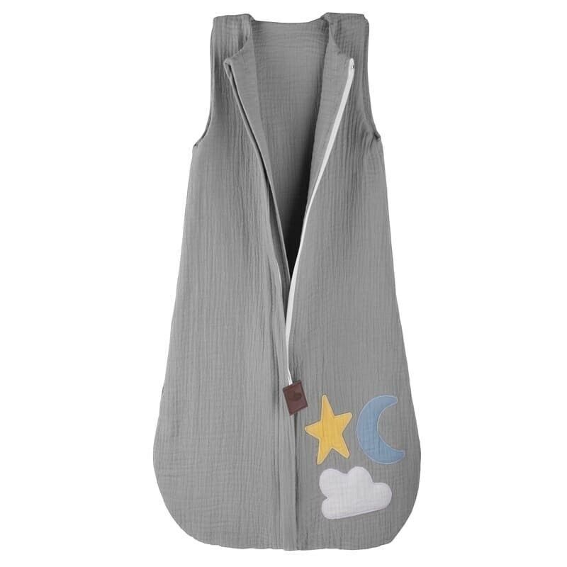 Hi Little One - Mussola a 2 strati Day & Night Grigio