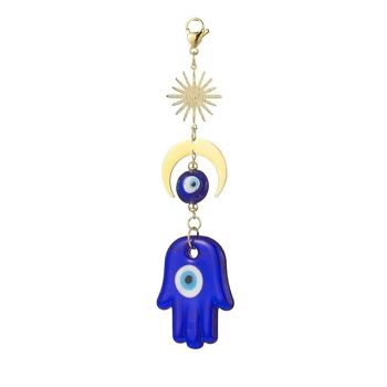 Evil Eye Sun, Moon et Hamsa Hand Hanging 2