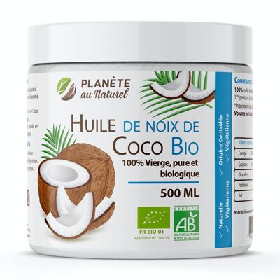 Huile de coco vierge Biologique - 500 ml