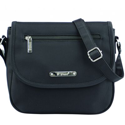 Stefano flap bag "light as a feather" in black