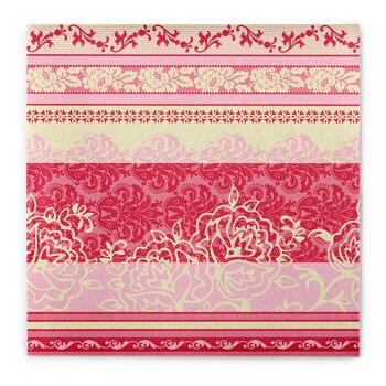 Serviette Thea en vieux rose de Linclass® Airlaid 40 x 40 cm, 50 pièces 4