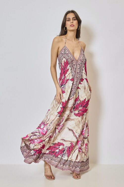 Robe longue dos nu - 5357