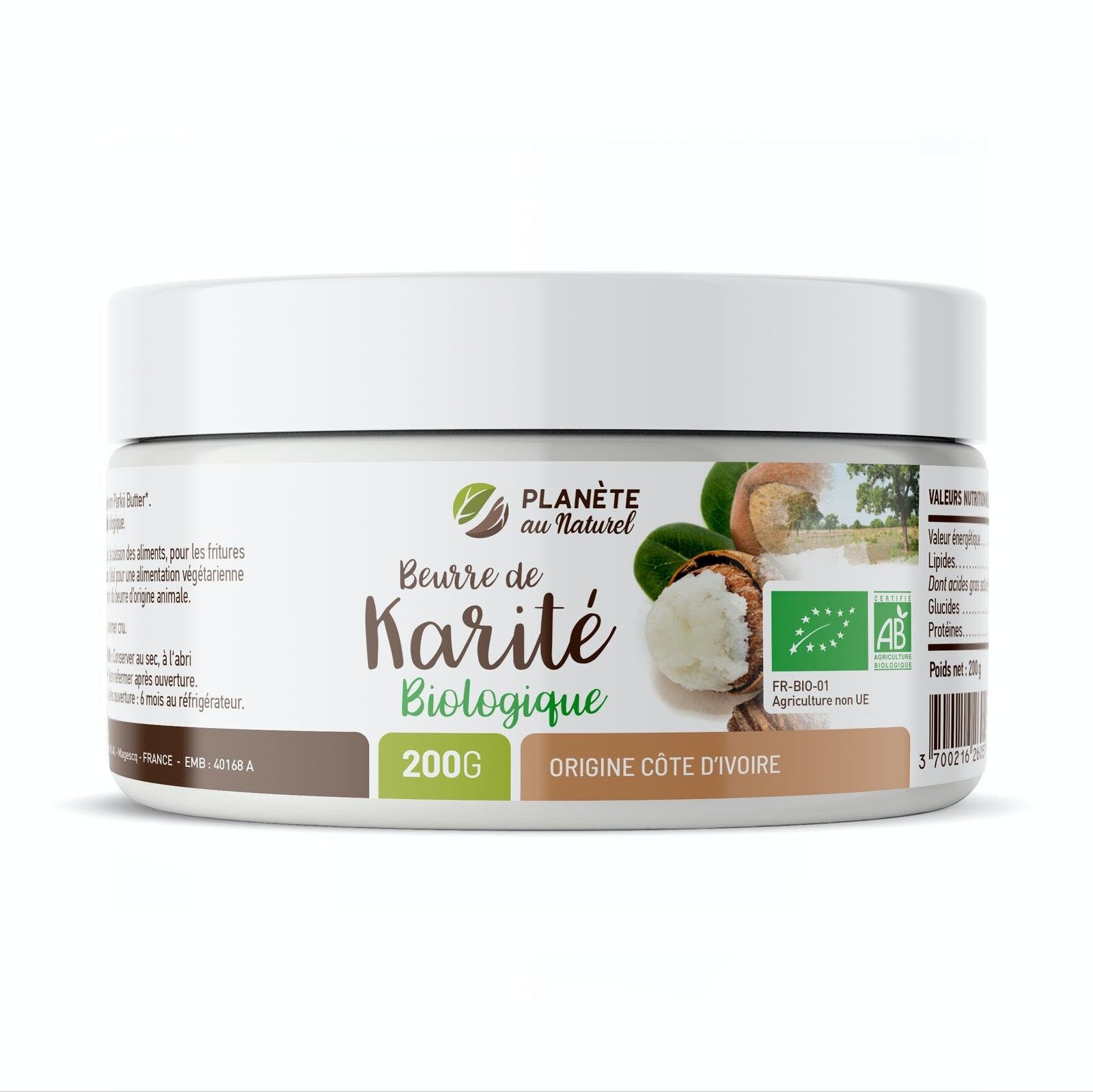 Burro di Karitè Bio Deodorato - 200 g