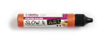 PEINTURE SLOW & ART 30ML ORANGE NACRE 1