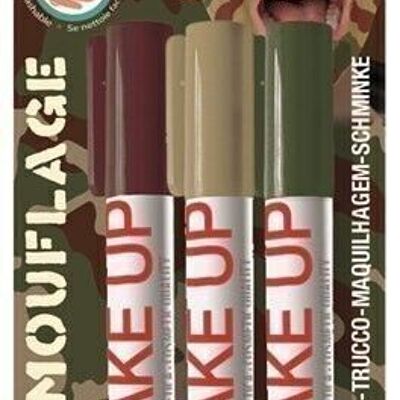 BLISTER 3 POCKET CAMO MAKEUP STICKS