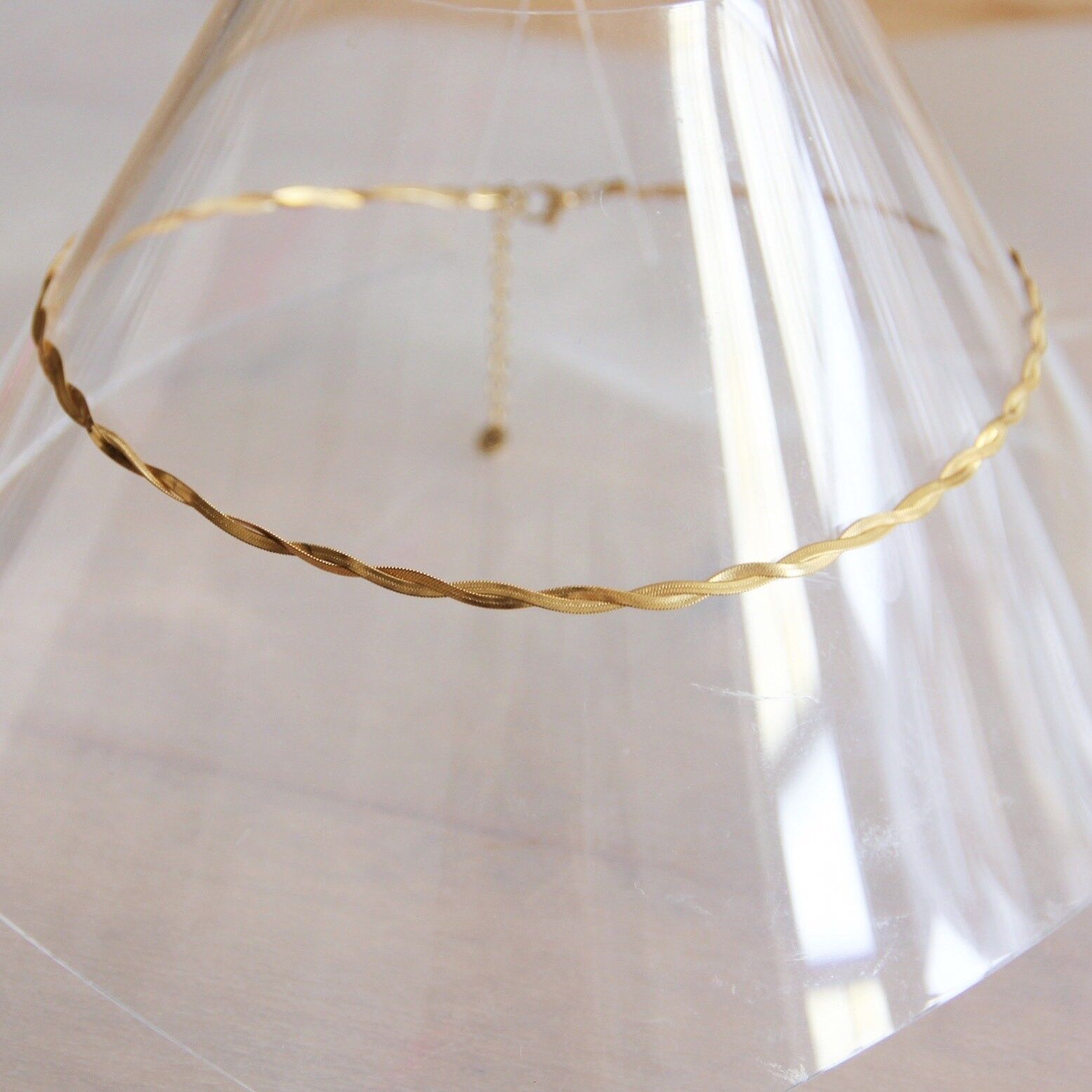 Catena intrecciata “Snake” – colore oro