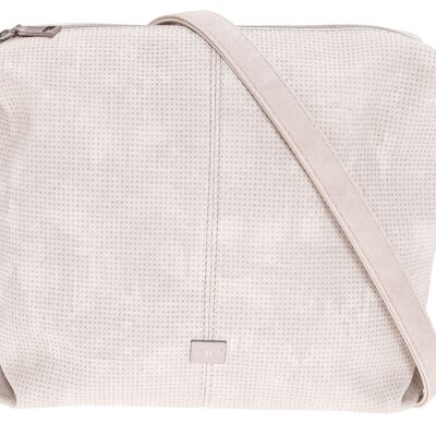 Bernardo Bossi small shoulder bag landscape format "Perforated Diversity" in stone