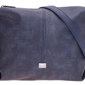 Bernardo Bossi petit sac bandoulière format paysage "Perforated Diversity" en bleu