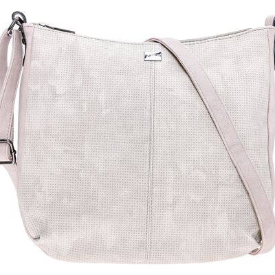 Bernardo Bossi medium shoulder bag portrait format "Perforated Diversity" in stone