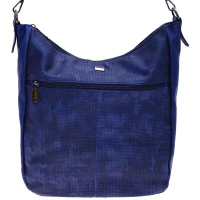 Bernardo Bossi shoulder bag "Perforated Diversity" in blue